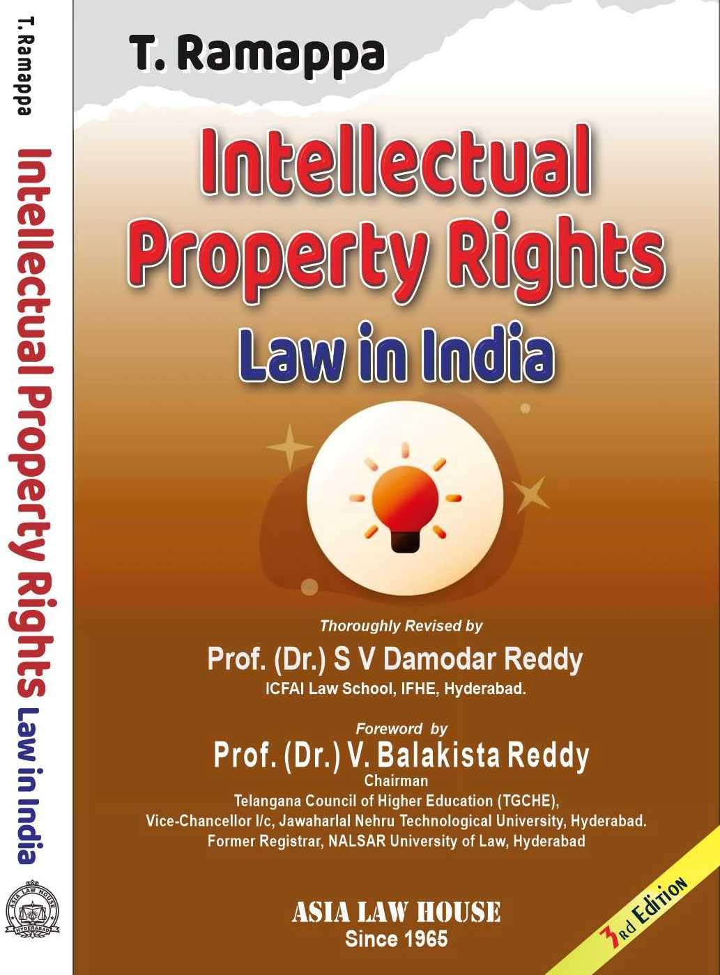 Intellectual Property Rights Law in India 3rd Edn. 25 (Paperback, T. Ramappa)