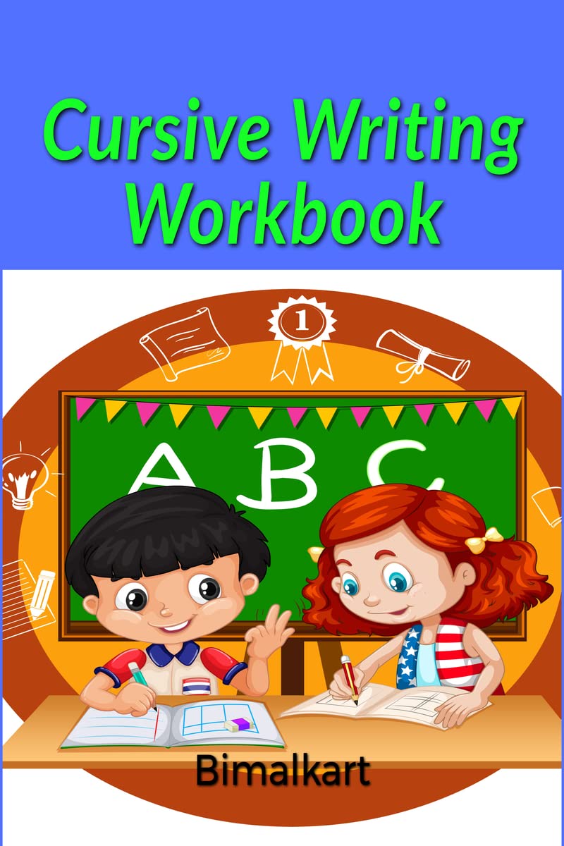 Cursive Writing Workbook : Trace and practice the cursive words for 4 to 7 year kids
