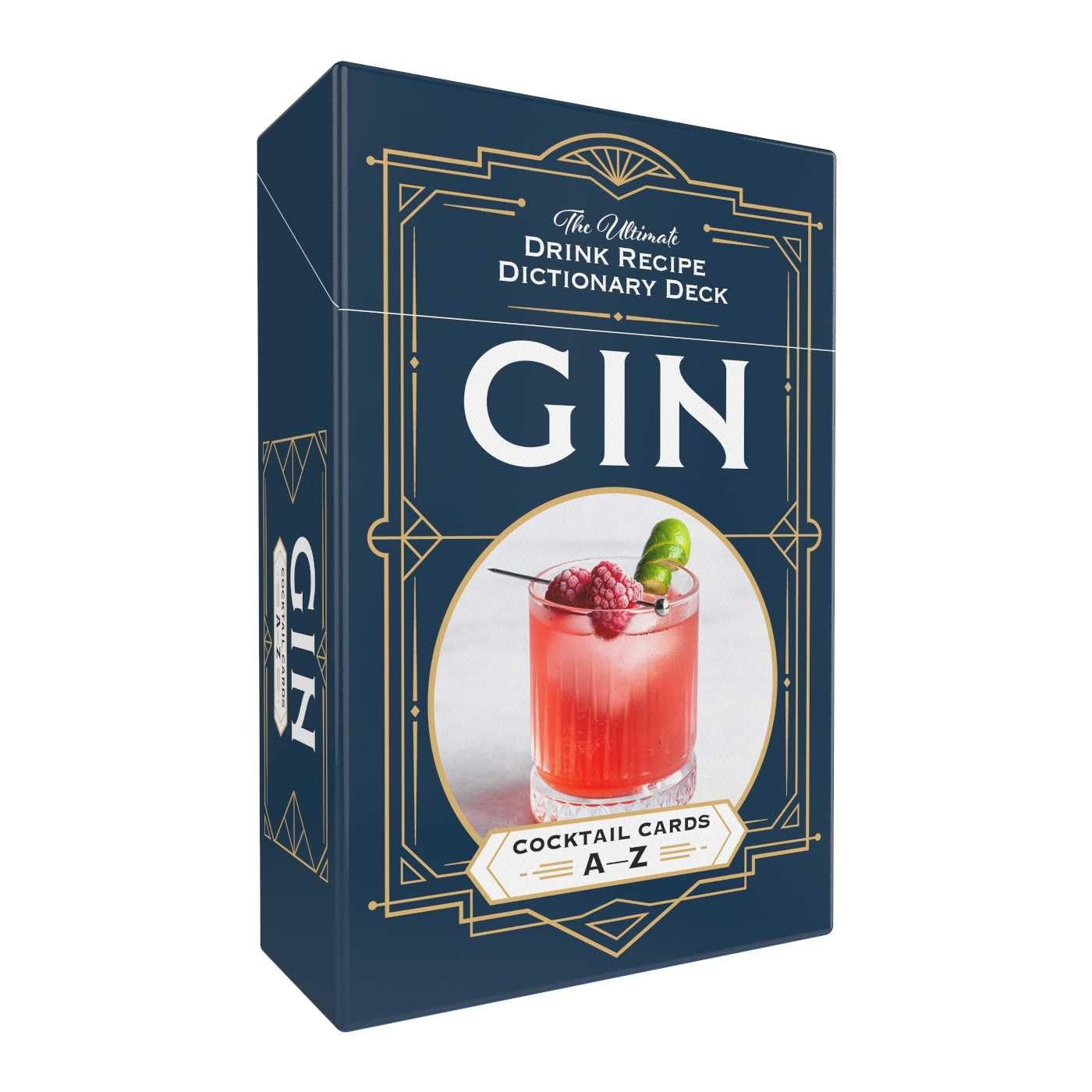 Gin Cocktail Cards AZ: The Ultimate Drink Recipe Dictionary Deck (Cocktail Recipe Deck)