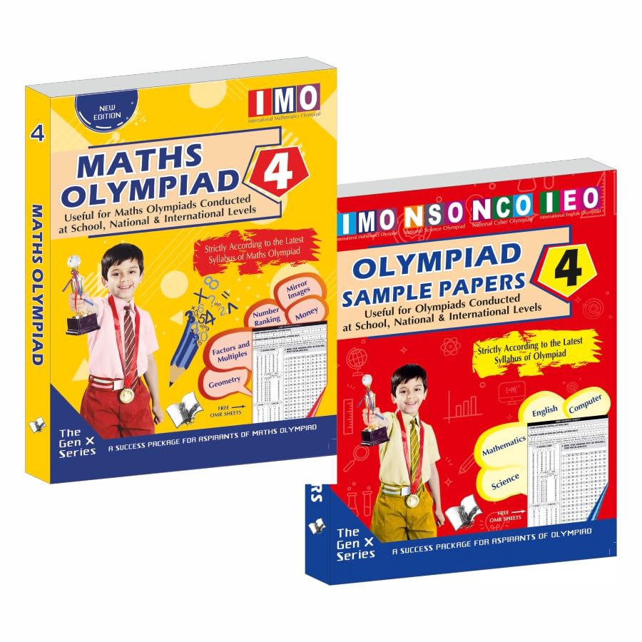 International Maths Olympiad  Class 4 + Olympiad Sample Paper  Class 4 With OMR Sheets