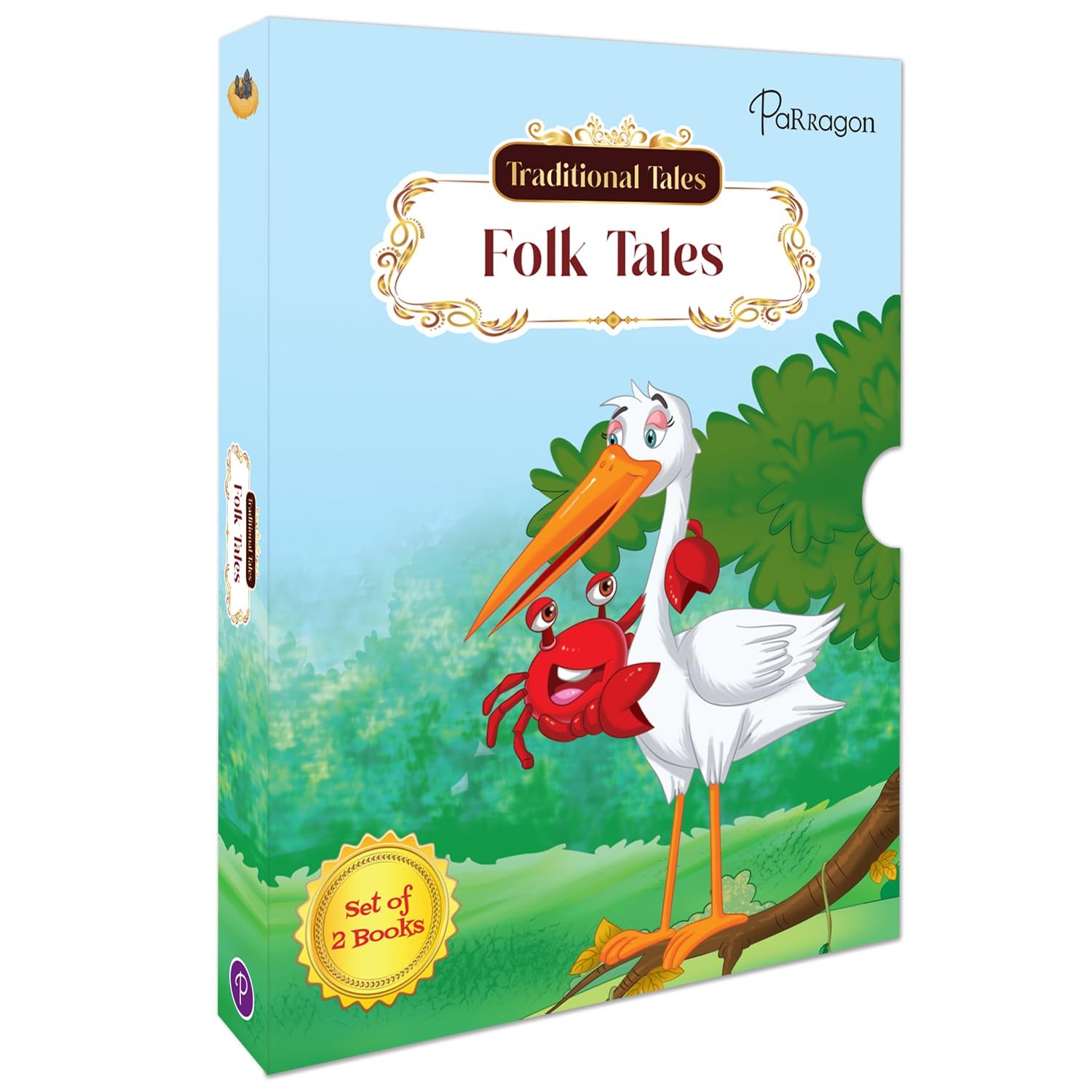 Traditional Folk Tales | Box Set | Set of 2 books | Folk tales for children | Jataka Tales | Panchatantra Tales | Traditional Ta