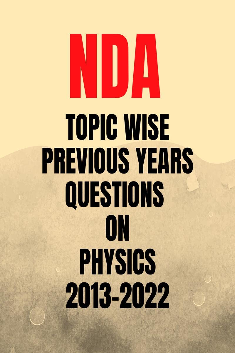 NDA  Topic wise Previous Years Questions