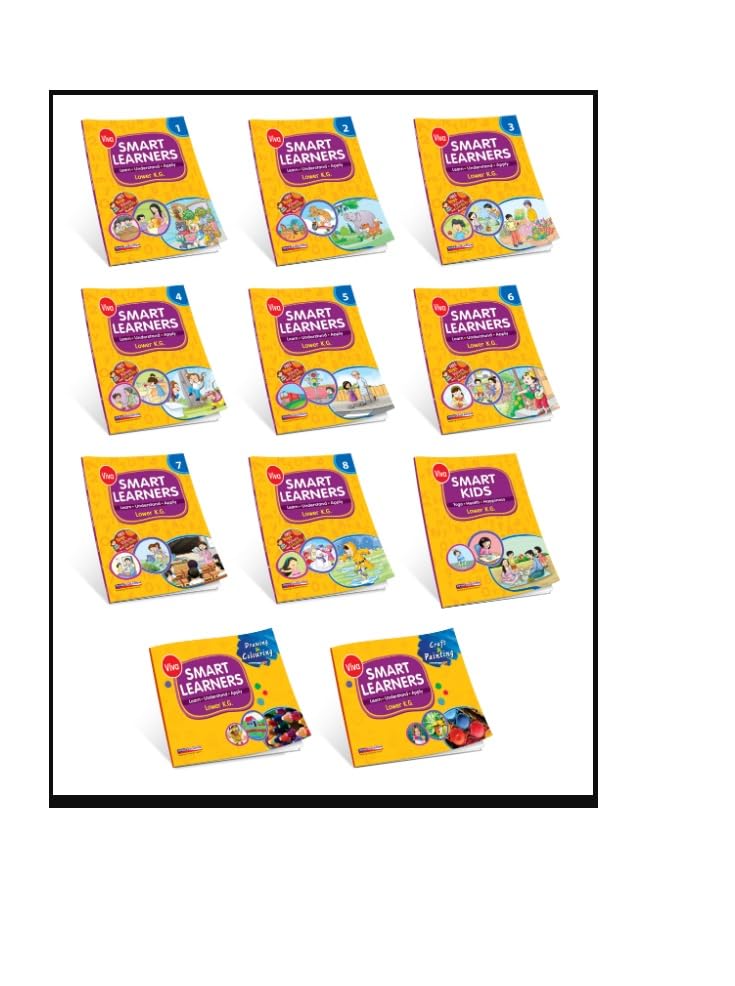 Smart Learners: Lower KG, Set of 12 Books