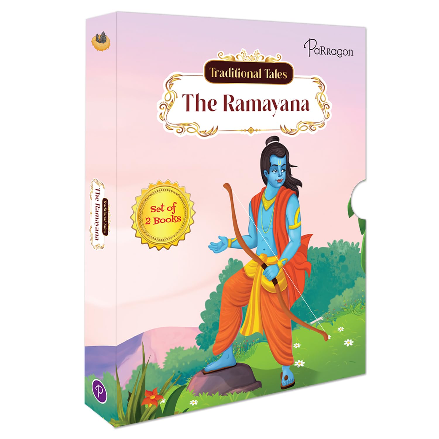 Traditional Tales Ramayana  Story of The Birth of Rama and The End of Ravana (Set of 2 books)