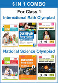MTG Class1 (Mathematics & Science) IMONSO Olympiad Workbook, PrepGuide & Previous Years Papers (PYQs) with Mock Test Paper  