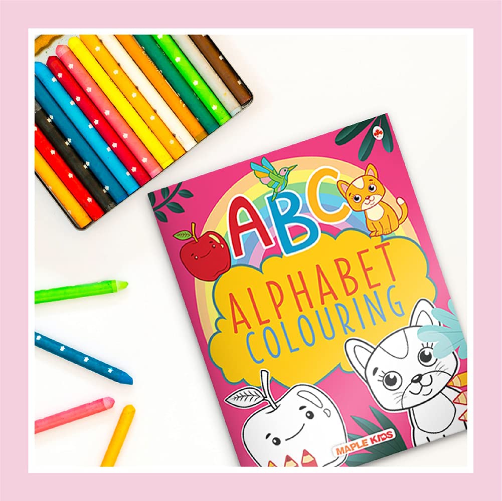 Jumbo Colouring Book  ABC Alphabet Colouring Activities for Kids  Gift to Children for Painting, Drawing and Colouring  Age 2