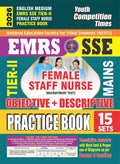 Youth Competition Times EMRS SSE TierII Female Staff Nurse Practice Book, English Medium, 15 Sets, Objective + Descriptive