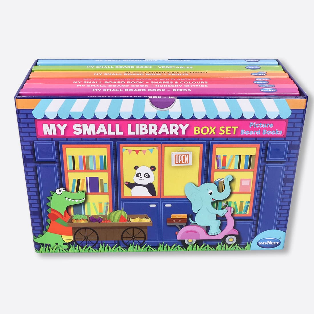 Navneet My Small Library Box Set  300 First Words For Toddlers & Babies  Best Picture Board Books For Early Learners  10 Popu