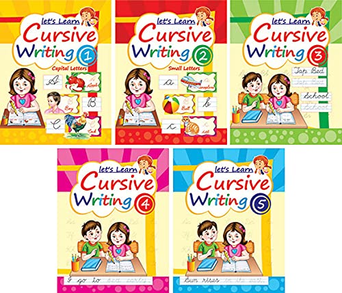 Set Of Lets Learn Cursive Writing
