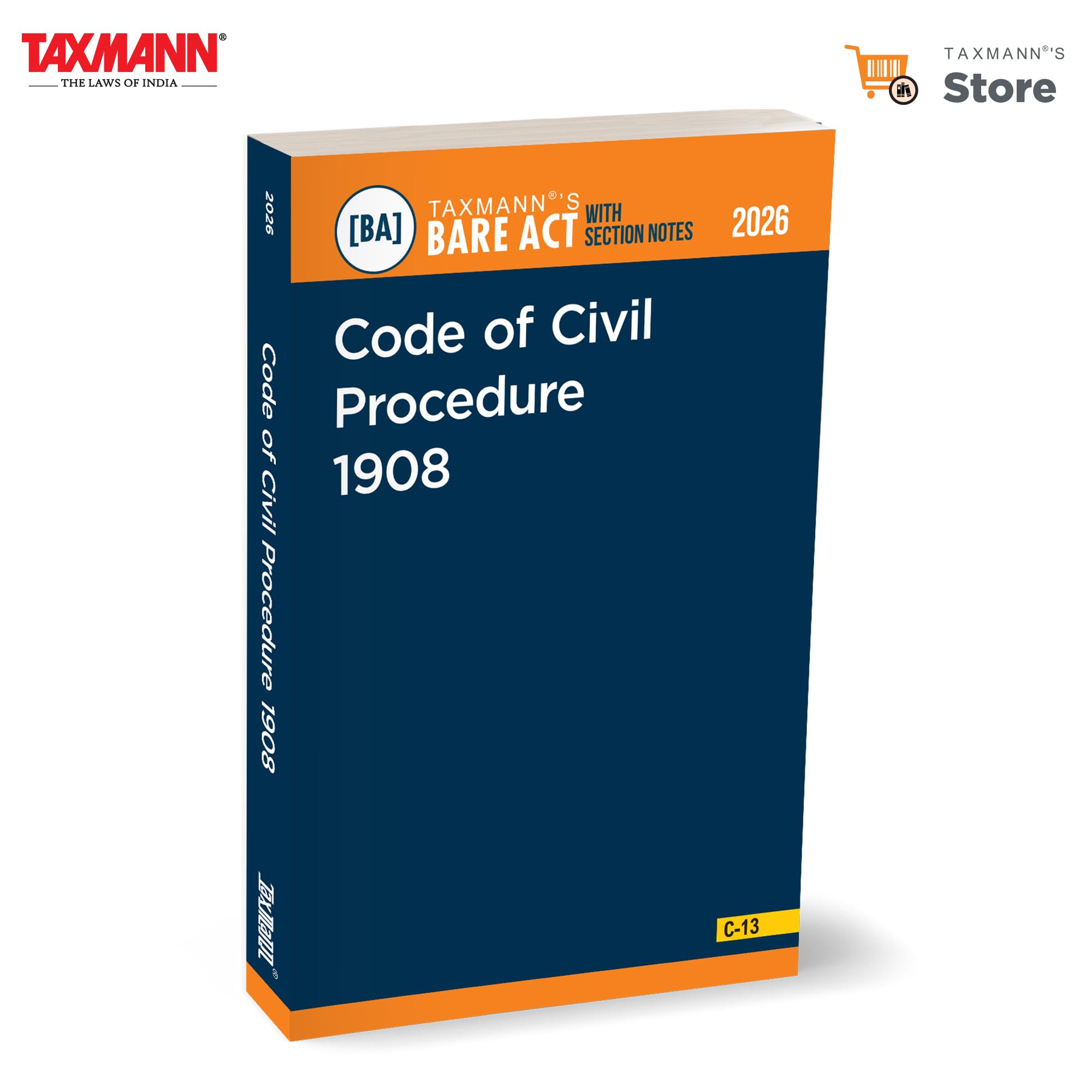 TaxmannS Code Of Civil Procedure 1908 [Bare Act With Section Notes]  Comprehensive 2026 Edition Statutory Reference Presenting