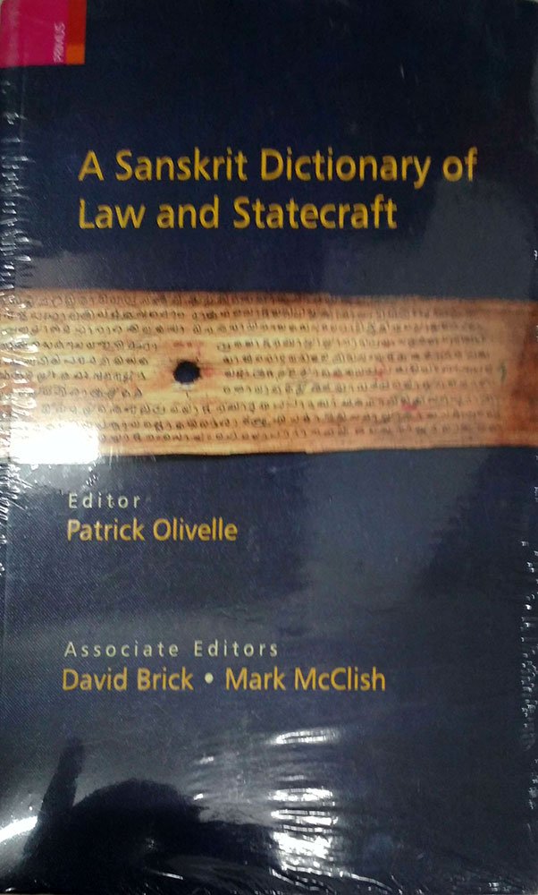 A Sanskrit Dictionary Of Law & Statecraft