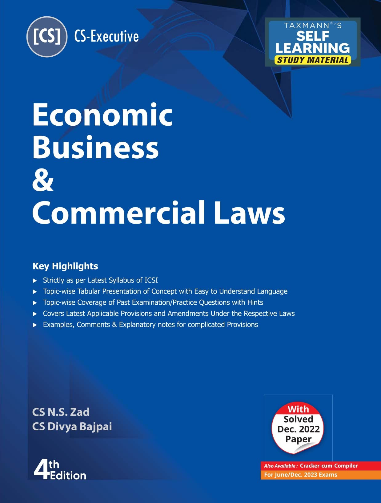 Taxmanns Economic Business & Commercial Laws (Paper 7 | EBCL)  Most updated & amended textbook in simple/concise language | T