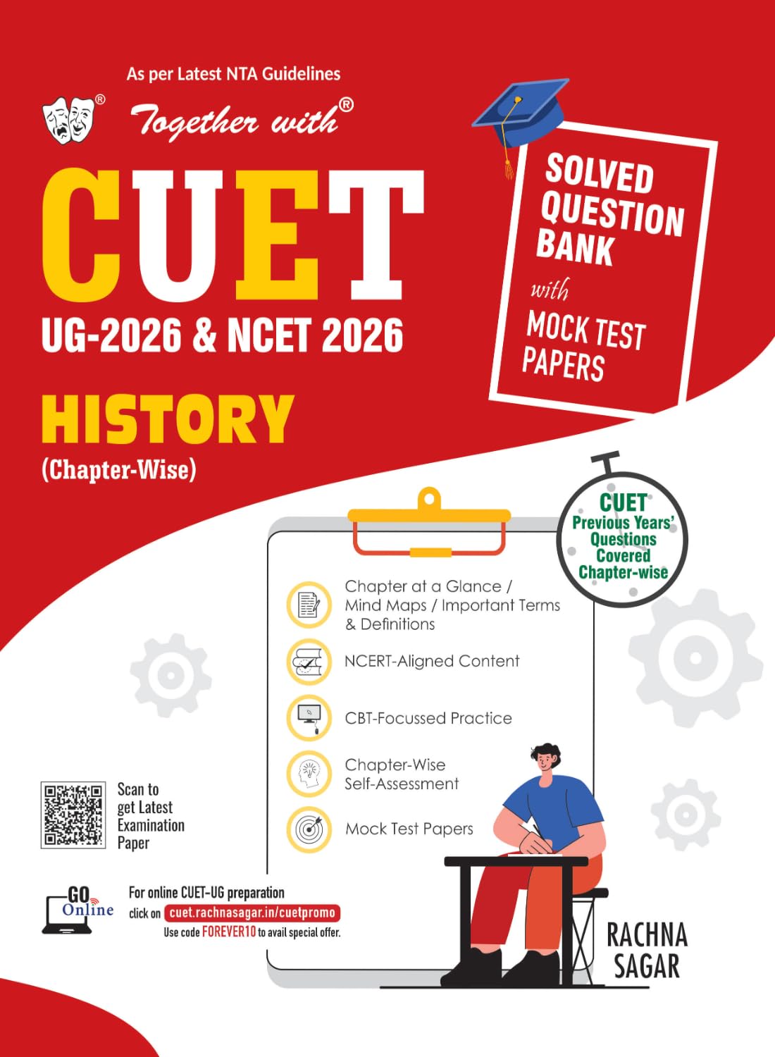 Together with NTA CUET UG 2026 Question Bank History | Includes PYQs & NCERT based MCQs, Latest Examination Paper, Mock Test Pap