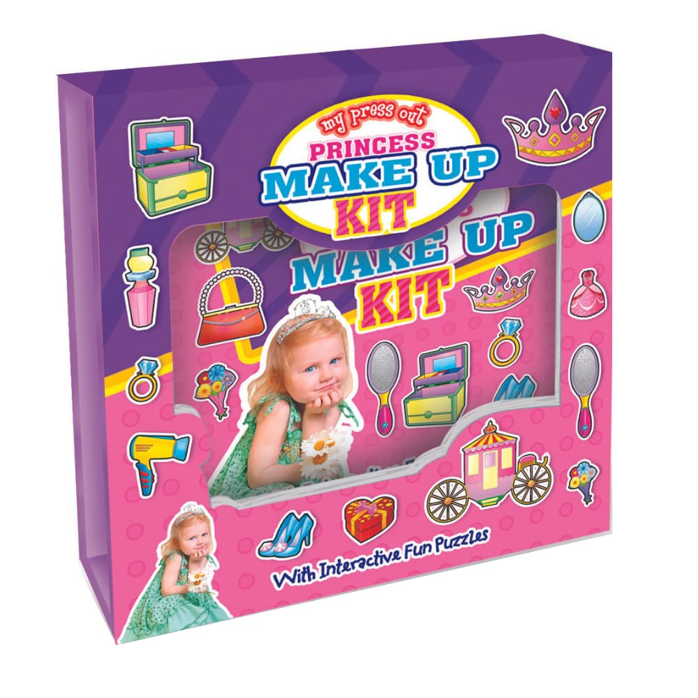 Hello Friend Princess MakeUp Kit Set With Interactive Fun Puzzles Of 5 Colourful Spreads, 4+ yrs