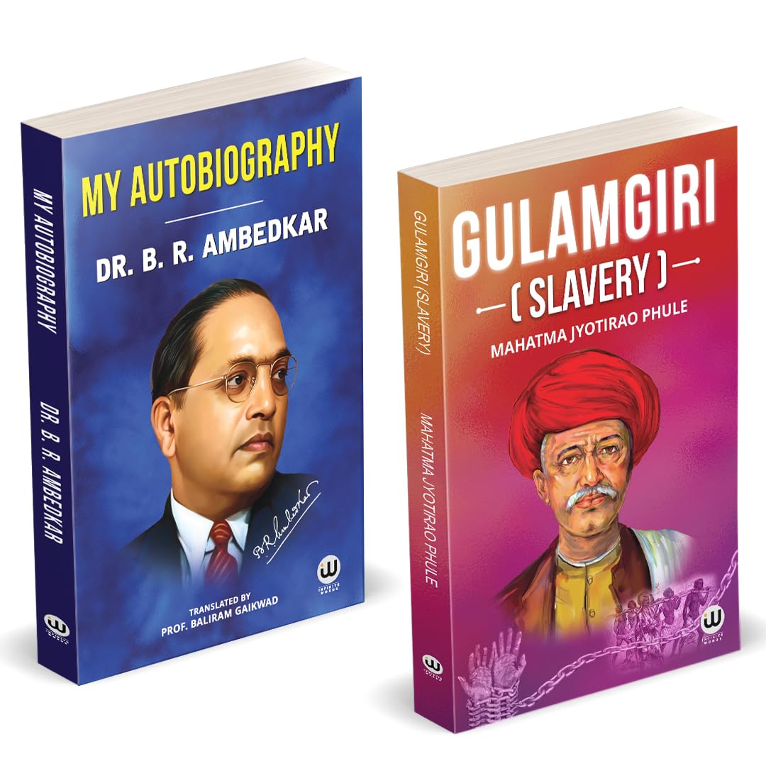 Slavery | My Autobiography | Mahatma Jyotiba Phule | Dr. B.R. Ambedkar | English Books, Book Paperback | Combo Pack Gift Set | T