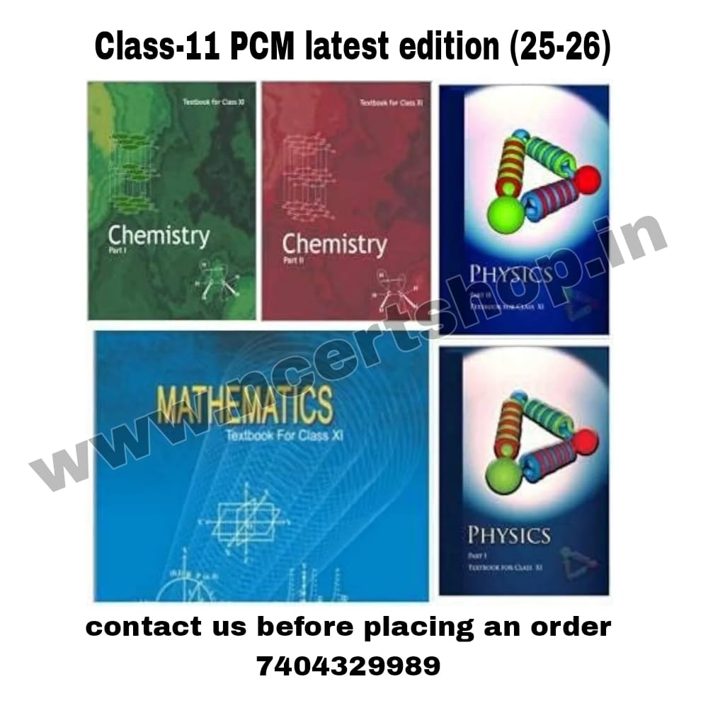 Ncert Class 11  Science (Set Of Physics, Chemistry & Maths) 202526 Edition