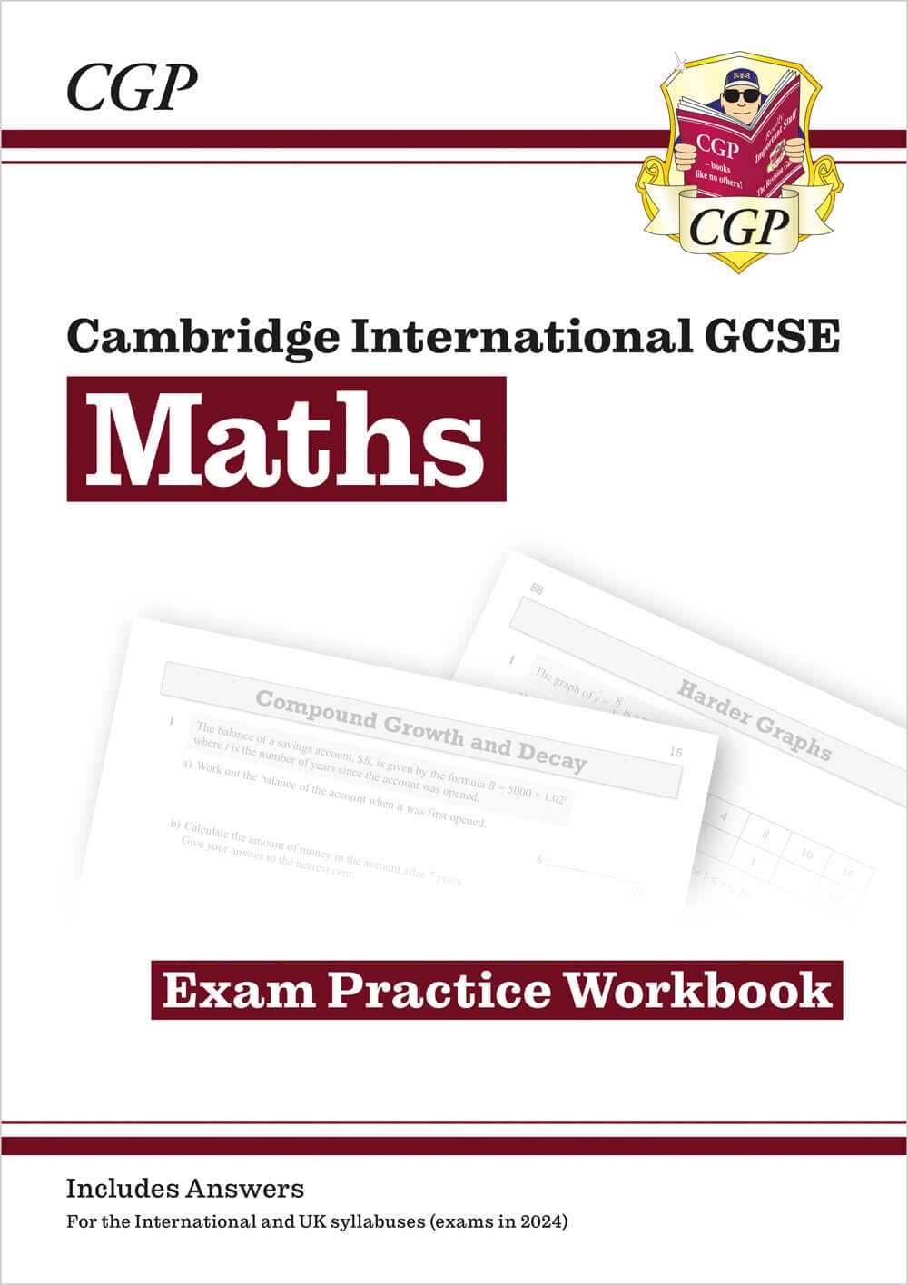 Cambridge International GCSE Maths Exam Practice Workbook: Core & Extended (CGP Cambridge IGCSE)