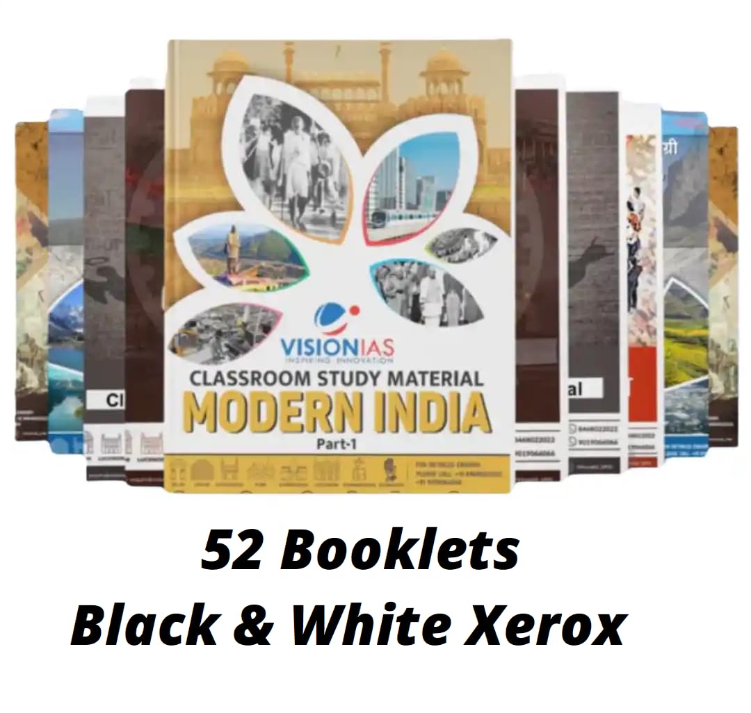 Vision IAS Complete Notes + UPSC 30 Years Prelims Solved Papers + UPSC Essay and Answer Writing Book