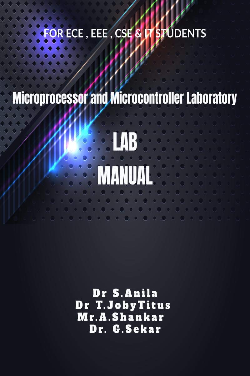 Microprocessor And Microcontroller Laboratory Lab Manual