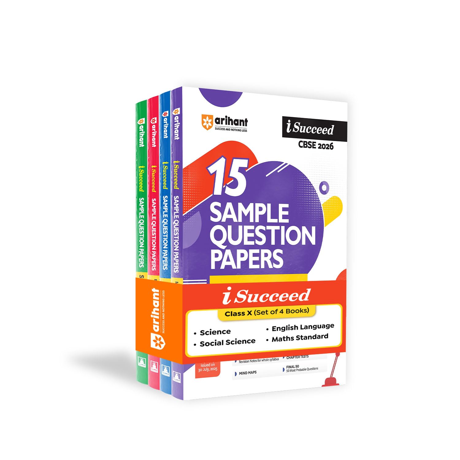 Arihant I Succeed Cbse Sample Question Papers Class 10 Exam 2026 | Science, Social Science, Maths Standard & English Language Se
