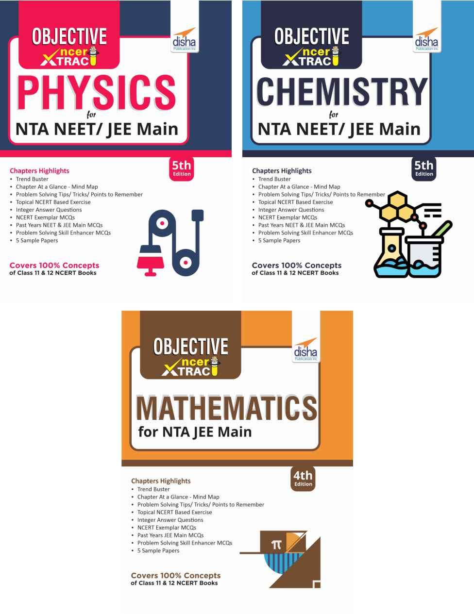 Objective Ncert Xtract Physics, Chemistry, Mathematics For Jee Main 5Th Edition