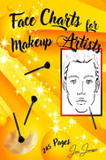 Face Charts For Makeup Artists : Blank Makeup Face Chart Worksheets for Makeup Lovers from Beginner to Pro, to Organize and Plan