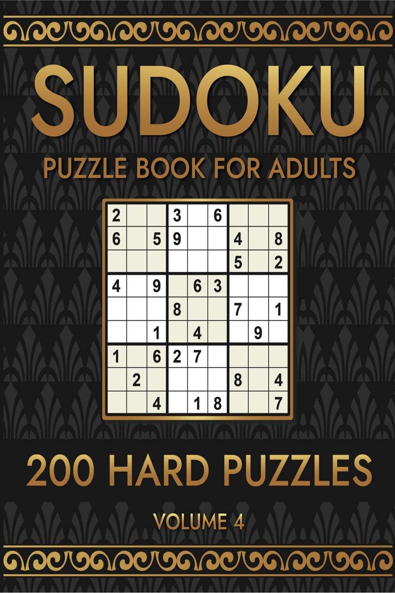 Sudoku 200 Hard Puzzles Volume 4 : Puzzle Book for Adults