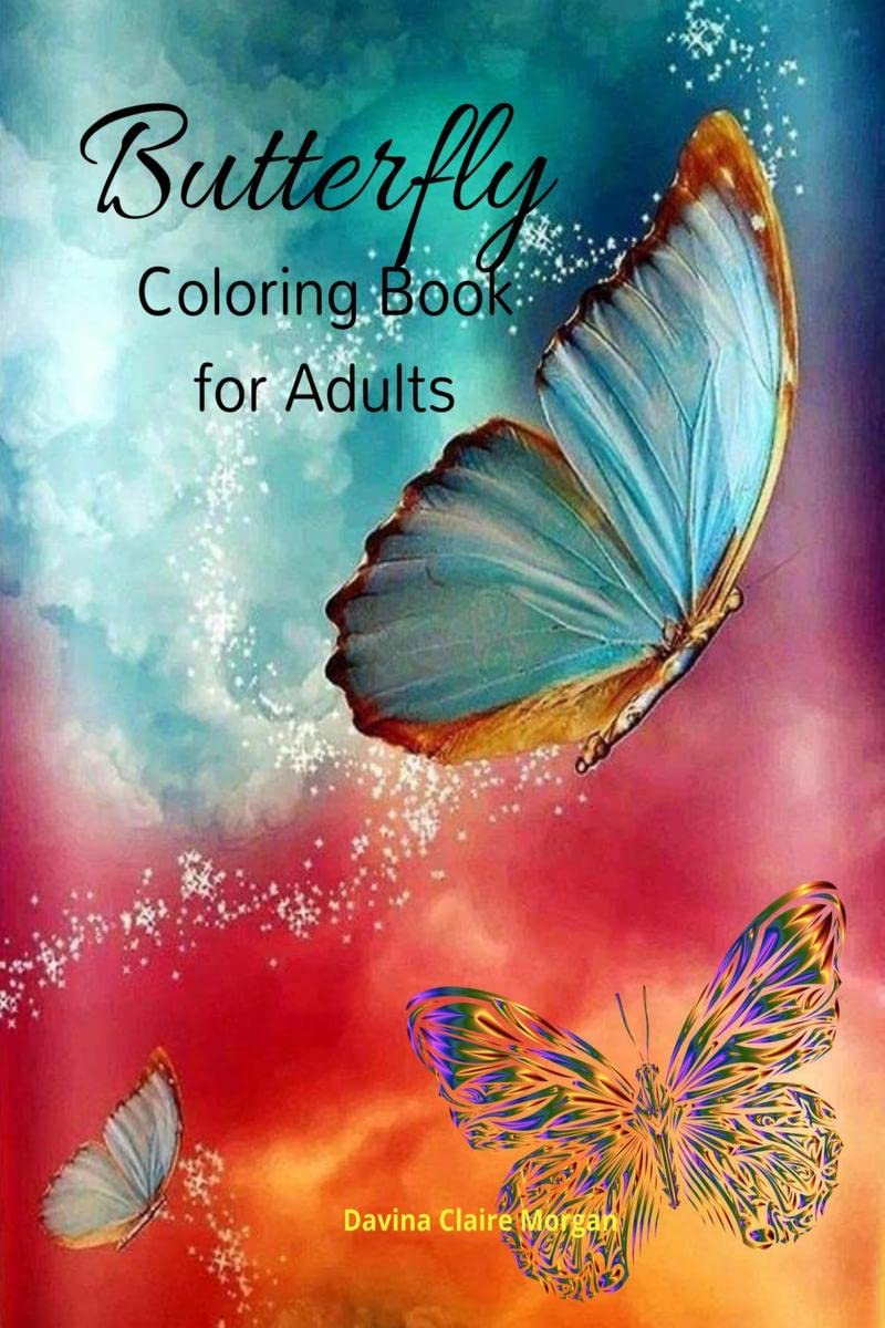Butterfly Coloring Book for Adults : An Adult Coloring Book with Beautiful Butterflies | Mantra Craft Coloring Book | 45 Amazing