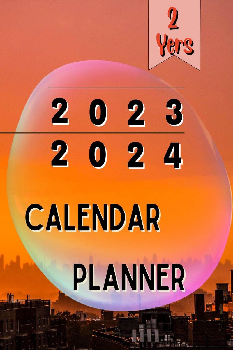 2 Years Calendar Planner 2023 2024 : Planning Agenda With Federal Holidays | 23 Months January To December Schedule Organizer
