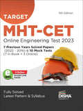Target MhtCet Online Engineering Test 2023  7 Previous Year Solved Papers (2022  2016) & 10 Mock Tests (7 In Book + 3 Online)