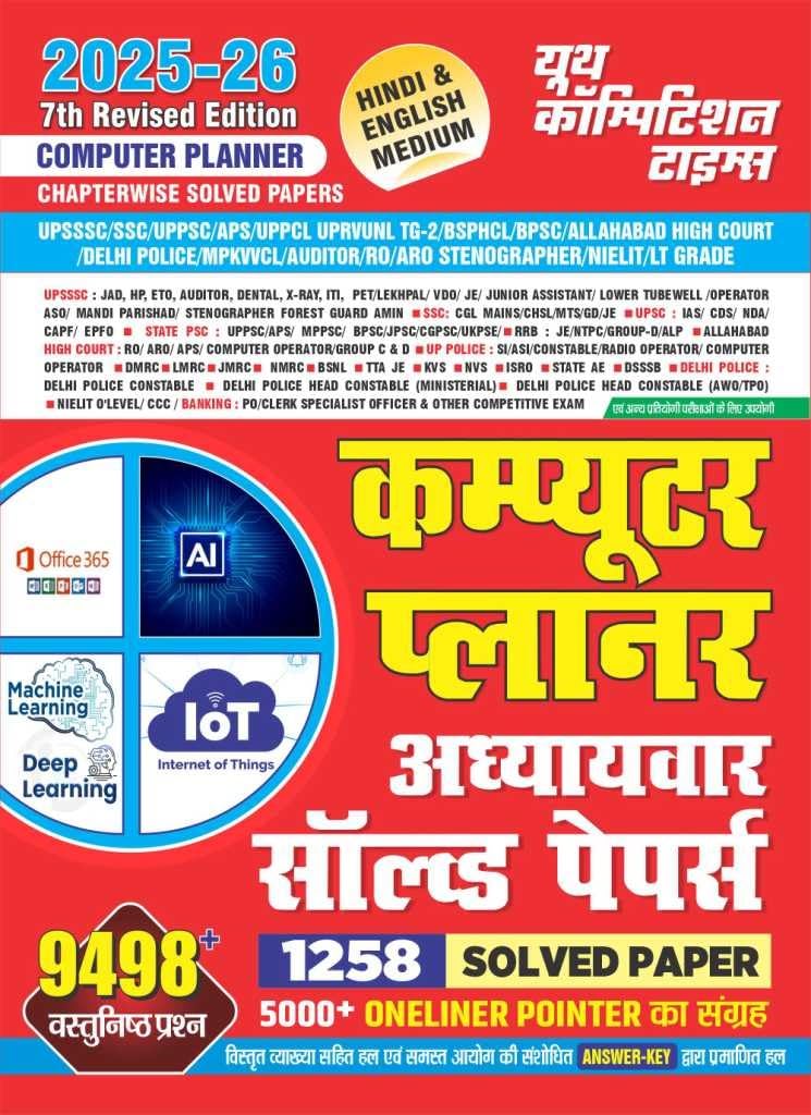 Computer Planner Previous Year Chapterwise Solved Papers Hindi Medium 2025_26_9498 Objective Question