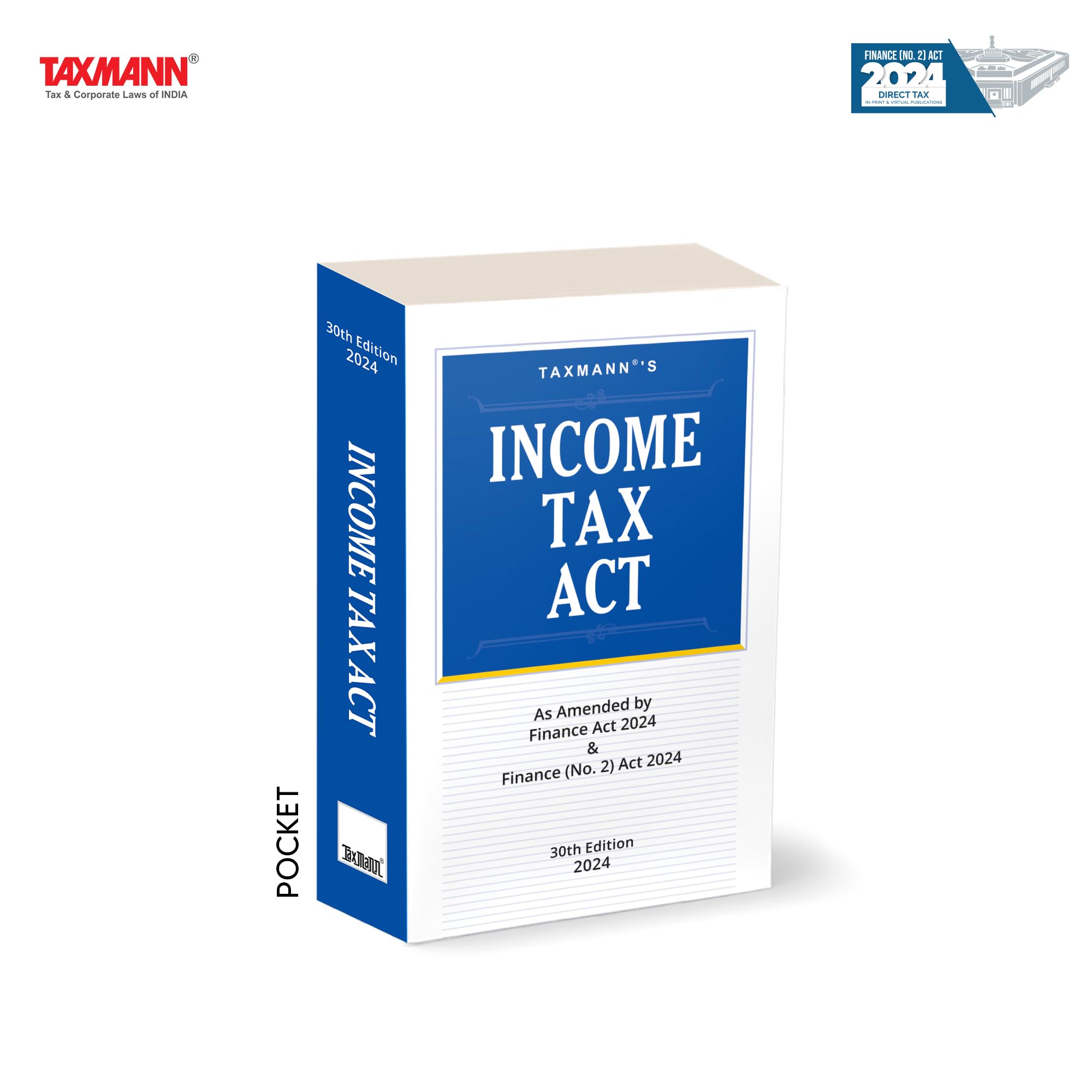 Taxmanns Income Tax Act | POCKET  Authoritative Pocketsized Book on the Incometax Act, Offering Comprehensive, Updated Cont