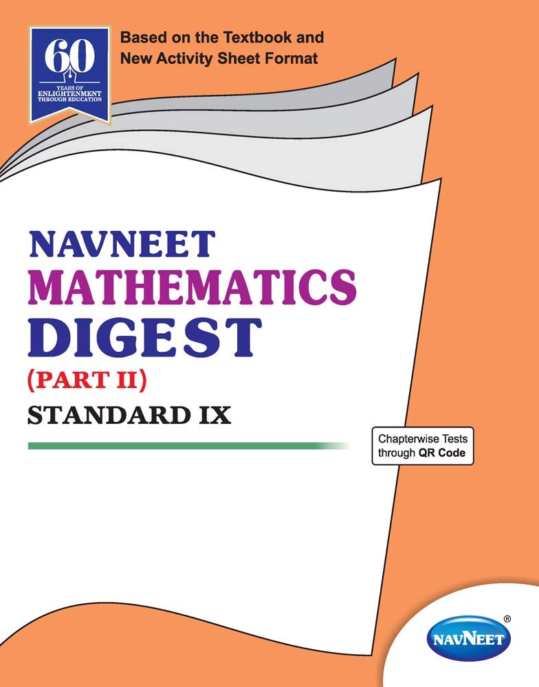 Std 9 | Mathematics Digest Part 2 | Navneet | English Medium | Maharashtra State Board |