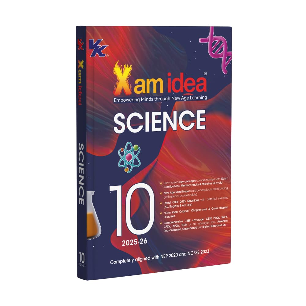 Xam Idea Class 10 Science (202526) | Latest Cbse Syllabus | Key Concepts | Mind Maps With Special Booklet | Cross ChapterWise 