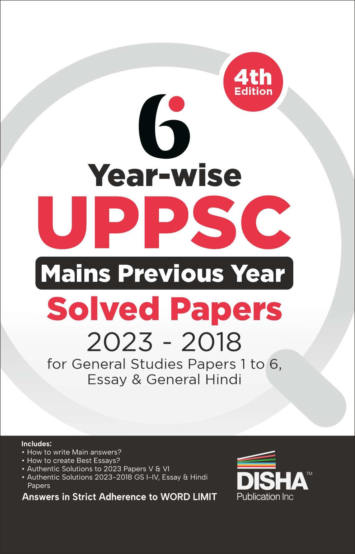 6 YearWise Uppsc Mains Previous Year Solved Papers (2023  2018) For General Studies Papers 1 To 6, Essay & General Hindi  4Th