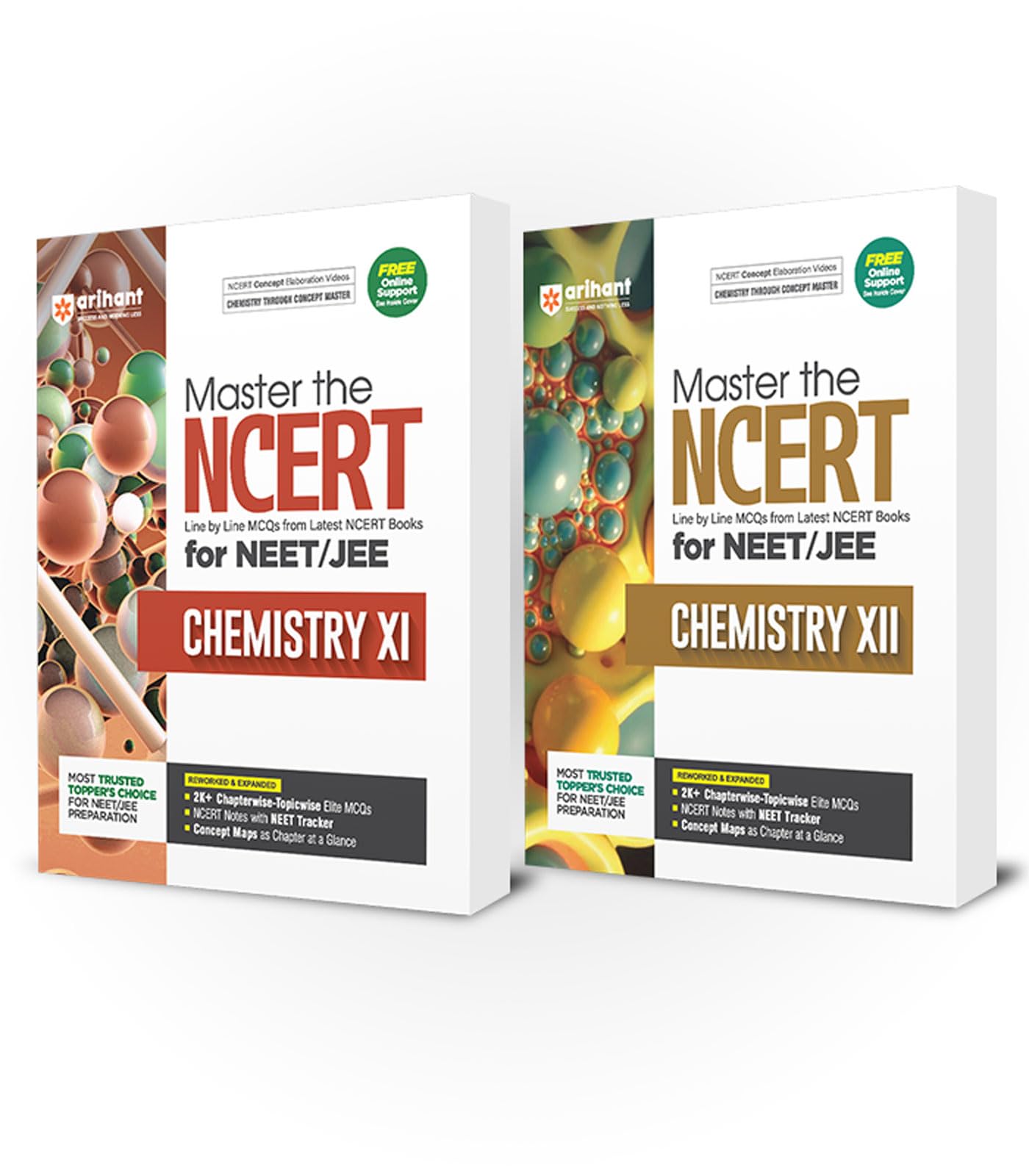 (Old Edition) Arihant Master the NCERT Chemistry Class 11 and 12 for JEE/CUET 2026 (Set fo 2)