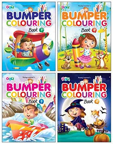 Bumper Colouring (Set Of 4 Books): Gift Set For Children Who Love Colouring, Drawing & Painting | Premium Quality Paper |Colouri