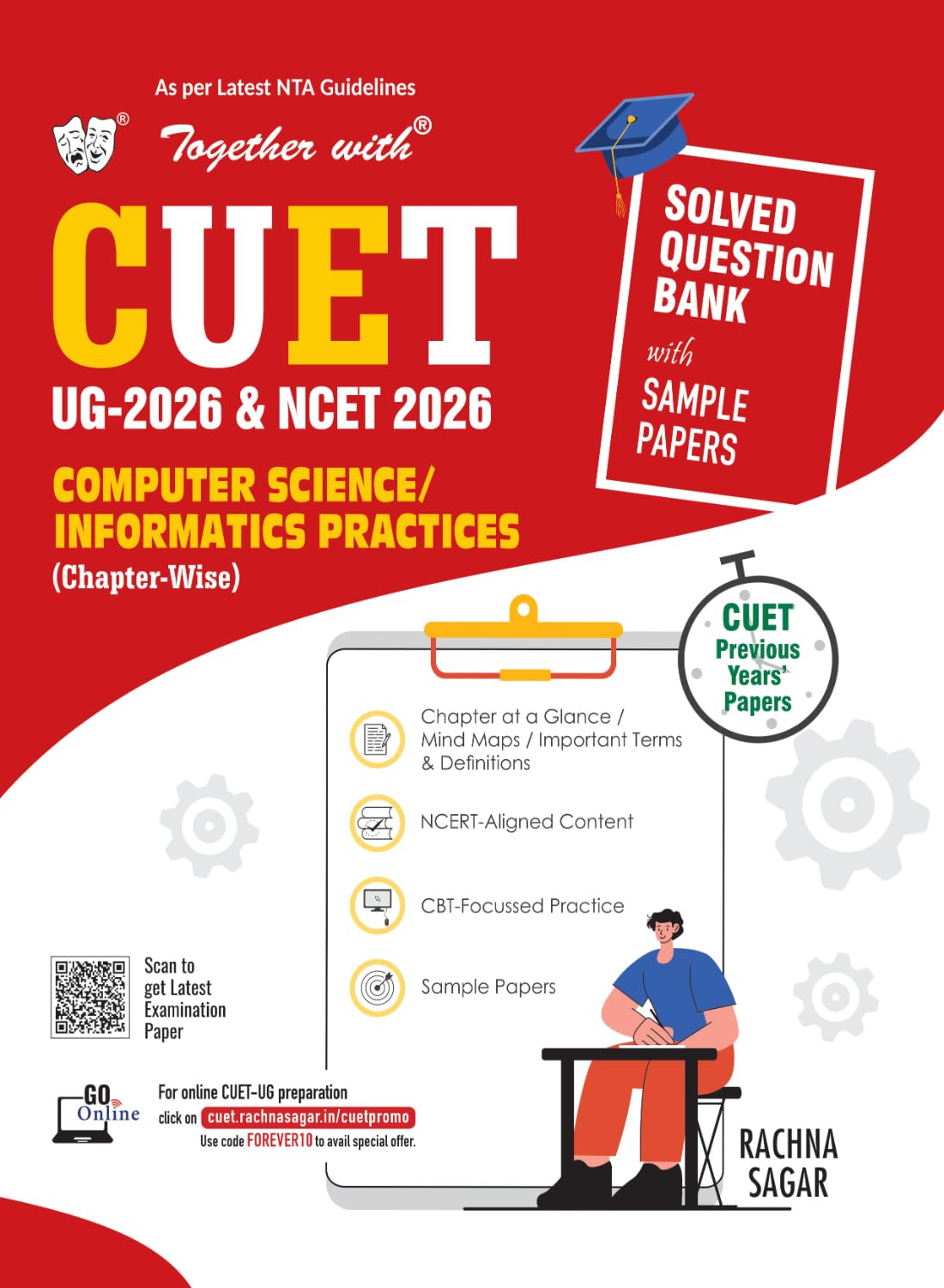 Together with CUET UG & NCET 2026 Question Bank Computer Science/Informatics Practices| As per Latest exam Pattern | With Sample