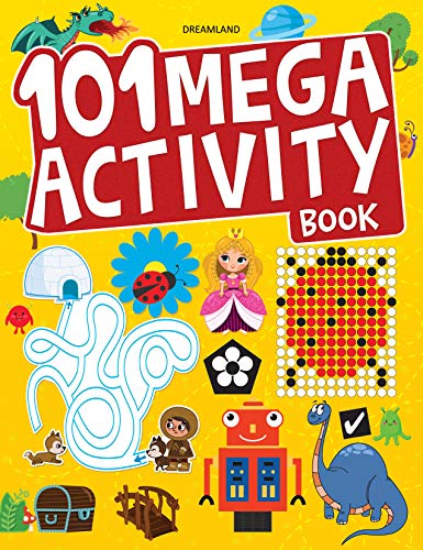 101 Mega Activity Book  Fun & Interactive Learning for Kids Ages 46, Includes Games, Puzzles, Quizzes, Colouring & More, 88 Colo