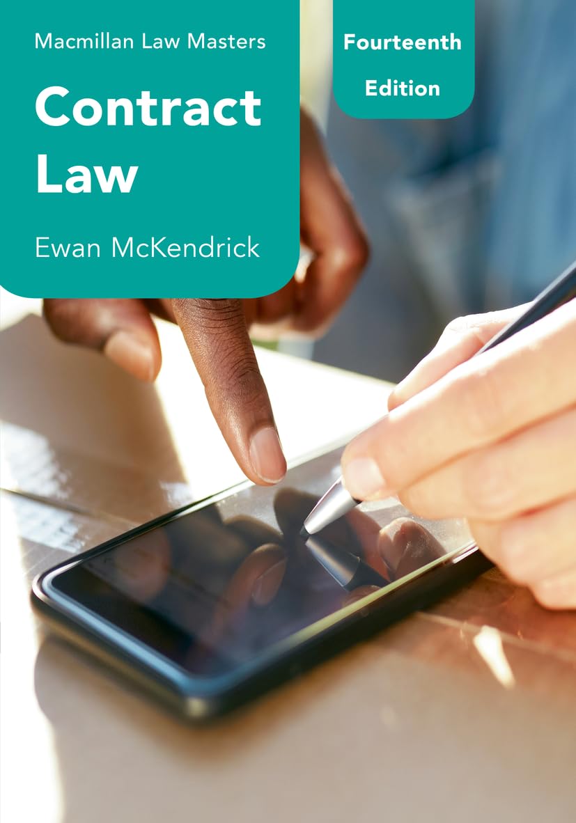 Contract Law (Macmillan Law Masters)