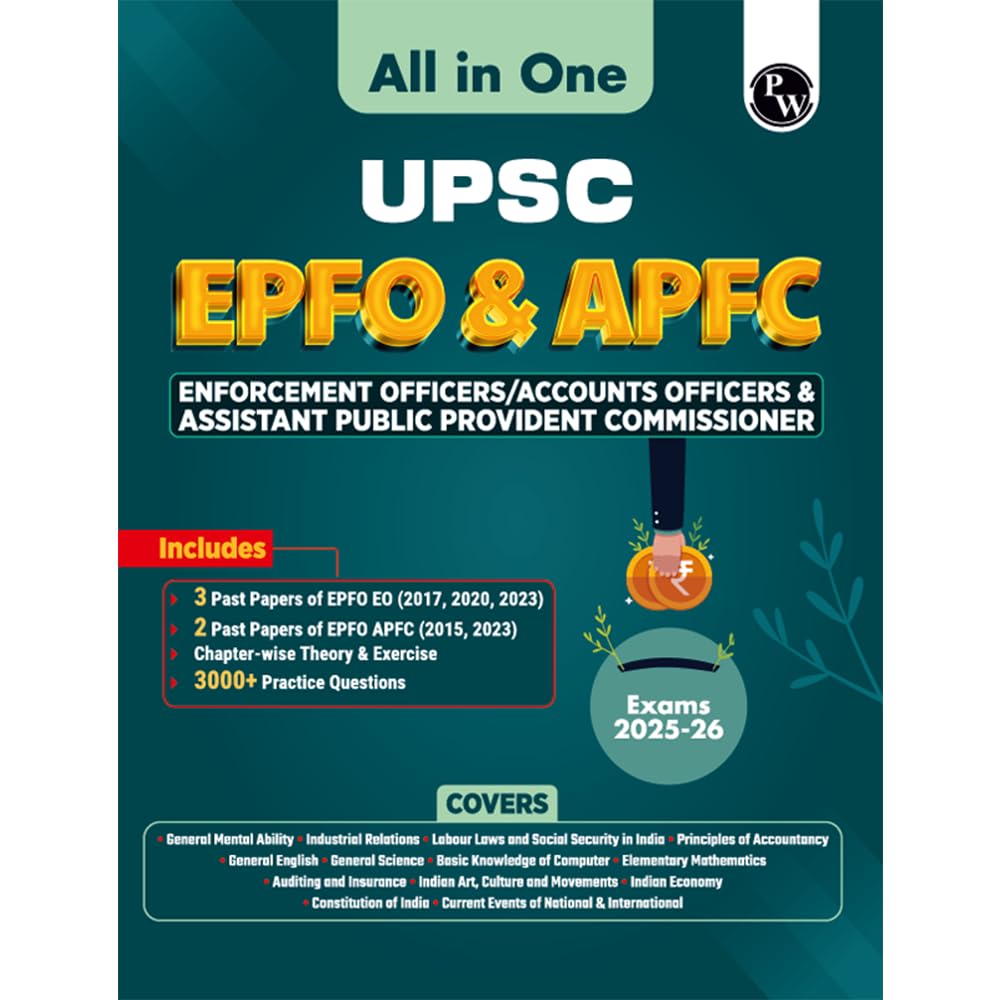 PW All in One UPSC EPFO & APFC For 202526 Exams | Enforcement Officers/ Accounts Officers & Assistant Public Provident Commissi