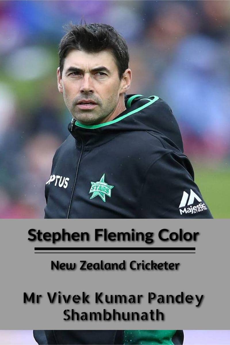 Stephen Fleming Color : New Zealand Cricketer