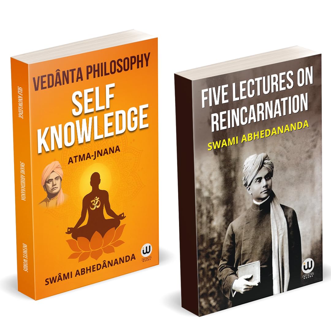 Five Lectures On Reincarnation | Self Knowledge | Swami Abhedananda Combo Gift Pack Set Hindu Spiritual Books in English Hinduis
