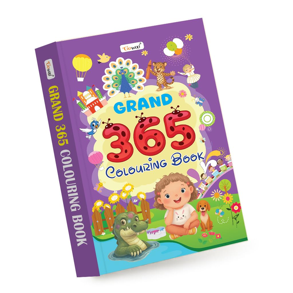 GRAND  365 Colouring Book : creative learning for toddlers, simple colouring book for kids, colouring book for beginners