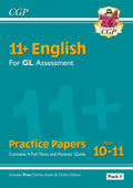 New 11+ GL English Practice Papers  Ages 1011 (with Parents Guide & Online Edition) (CGP 11+ GL)