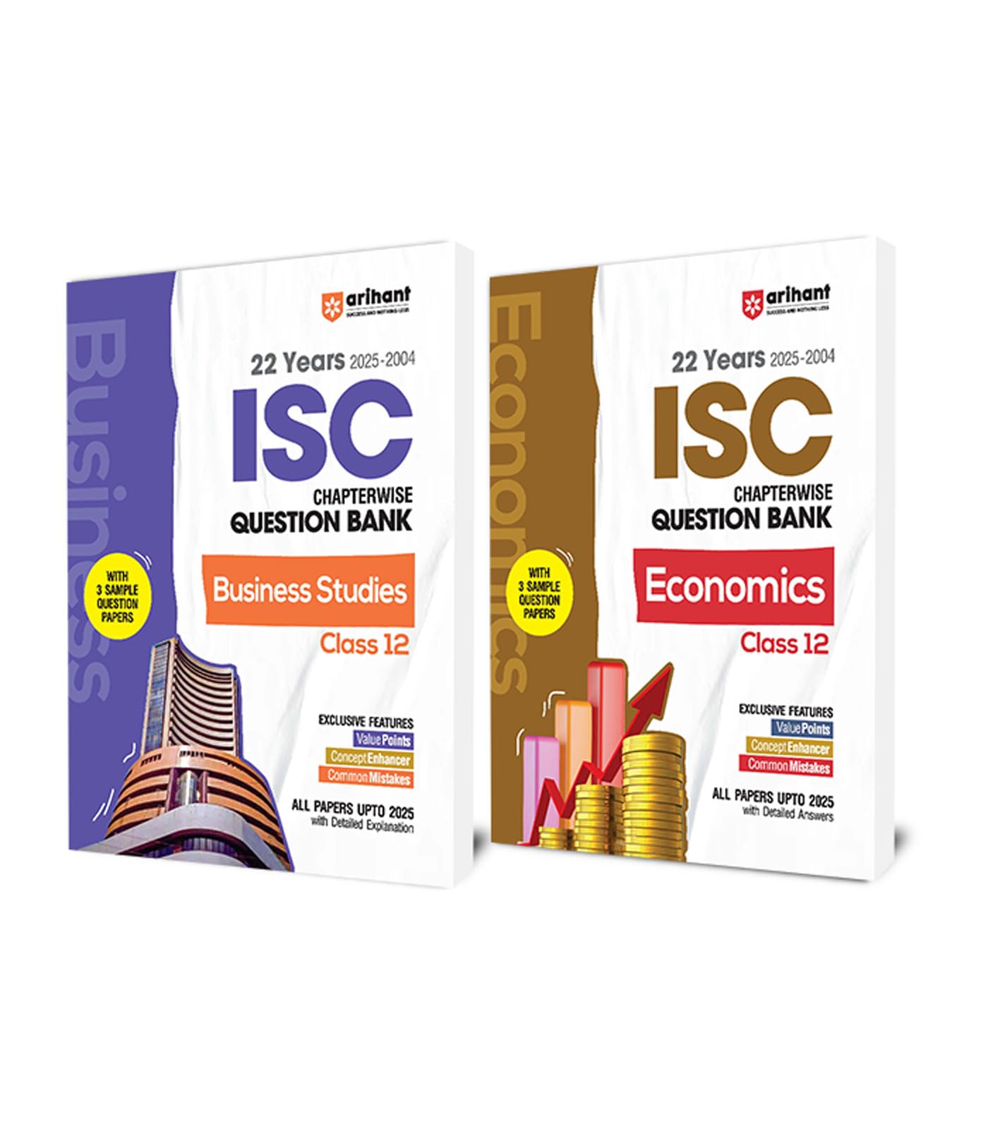 Arihant ISC Question Bank Chapterwise & Topicwise Class 12 Economics, Busines Studies For 2026 Board Exam (Set of 2) | With 22 Y