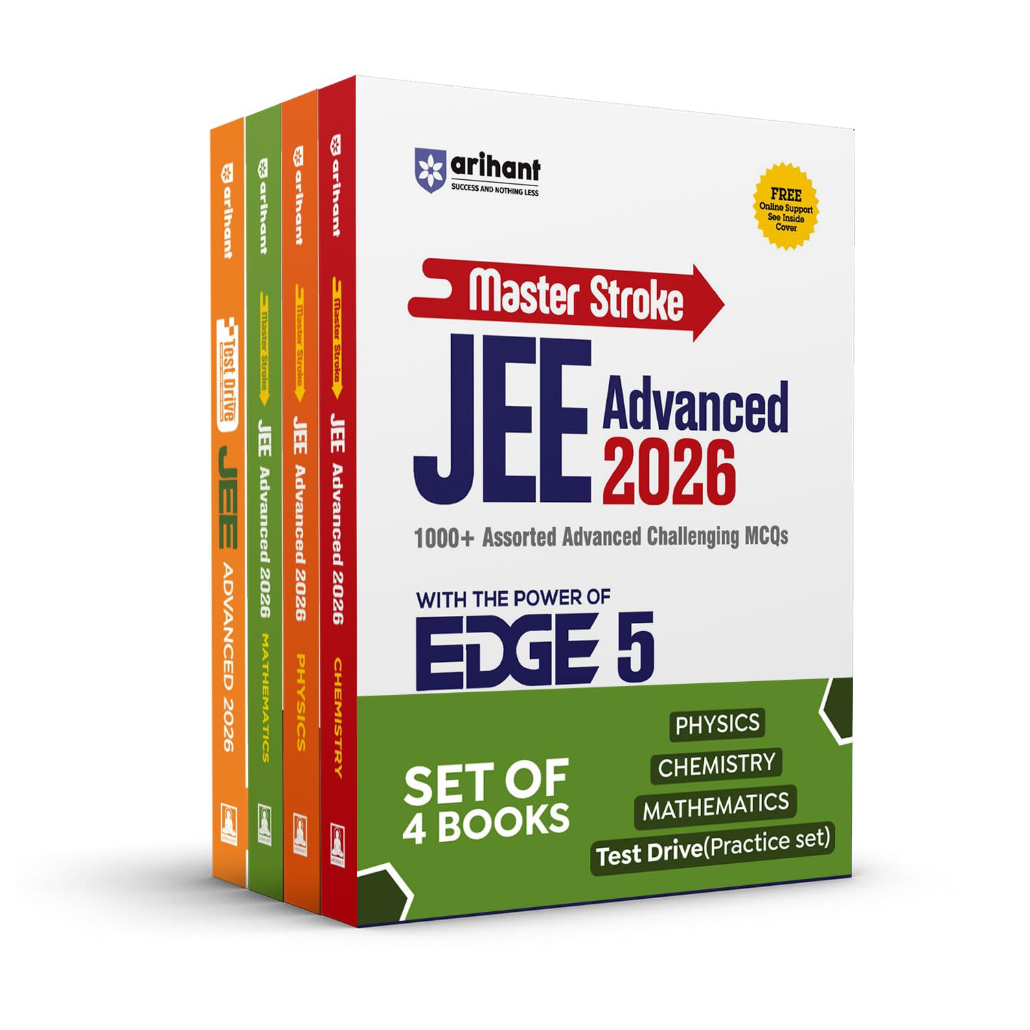 Arihant JEE Advanced 2026 PCM Master Stroke + Test Drive Combo | 4000+ Advanced MCQs with PYQ Syncing (20132025) | 15 Tests, 21