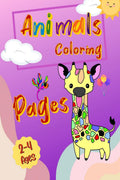 Animals Coloring Pages 24 Ages : Fun And Easy Coloring Pages in Cute Style With Dog, Cat, Sloth, Horse, Llama, Bear And Many Mo