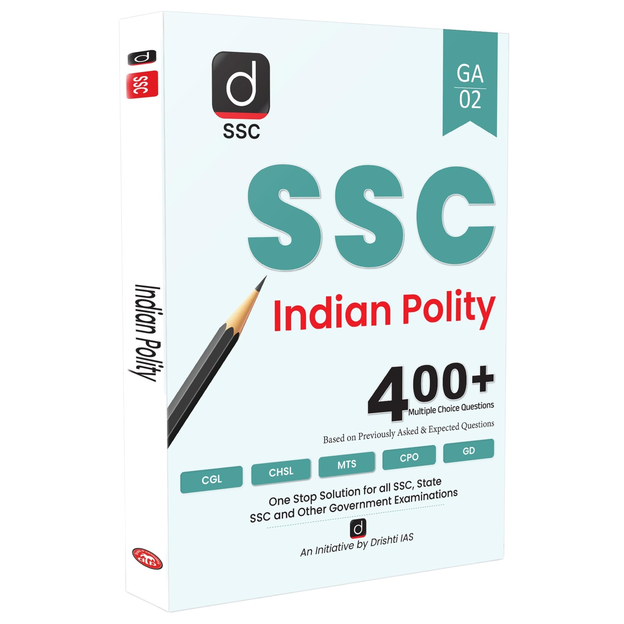 Drishti Ssc Indian Polity Book For Cgl, Chsl & Mts 400+ Mcqs, Ssc Cgl Books 2025