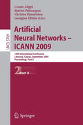 Artificial Neural Networks  ICANN 2009: 19th International Conference, Limassol, Cyprus, September 1417, 2009, Proceedings, Pa